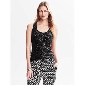 💚Banana Republic sequined tank top
